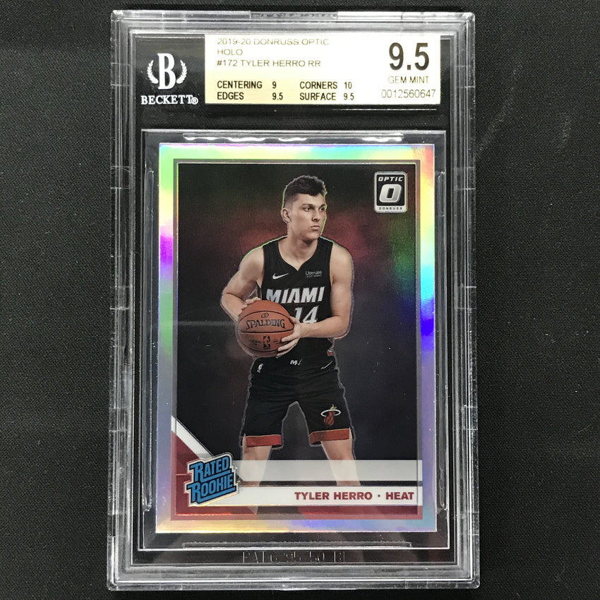 2019-20 Optic TYLER HERRO Rated Rookie Holo Silver Prizm BGS 9.5 (647)-Cherry Collectables