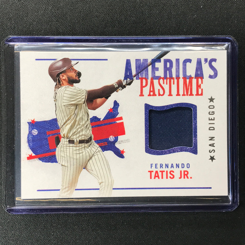 2022 Chronicles Fernando Tatis Jr. Americas Pastime Swatches Relic No Ftj