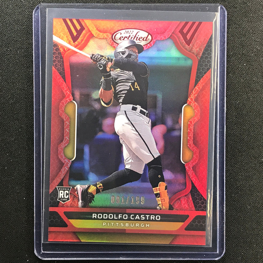 2022 Chronicles Rodolfo Castro Certified Rookie Red 91/199