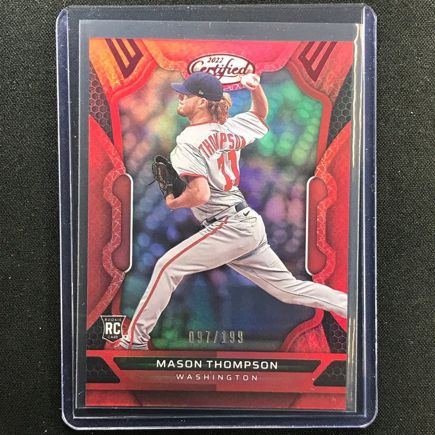 2022 Chronicles Mason Thompson Certified Rookie Red 97/199