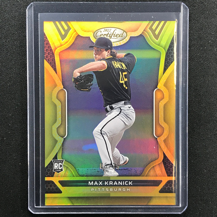 2022 Chronicles Max Kranick Certified Rookie Gold 5/25
