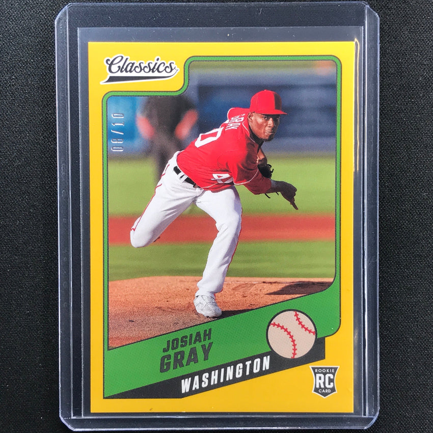 2022 Chronicles Josiah Gray Classics Rookie Gold 8/10