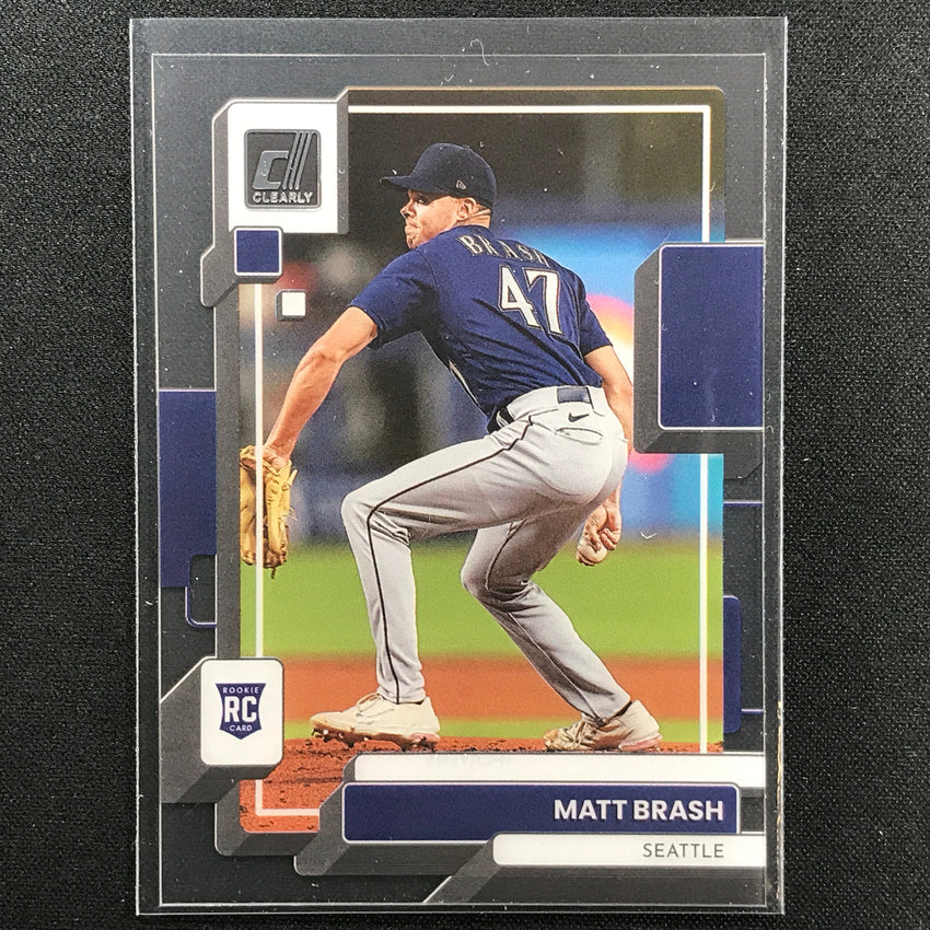 2022 Chronicles MATT BRASH Clearly Donruss Rookie Base #5