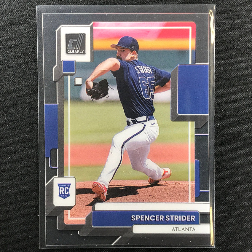 2022 Chronicles SPENCER STRIDER Clearly Donruss Rookie Base #10