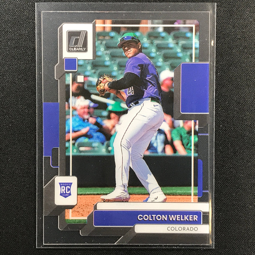 2022 Chronicles Colton Welker Clearly Donruss Rookie Base No 13