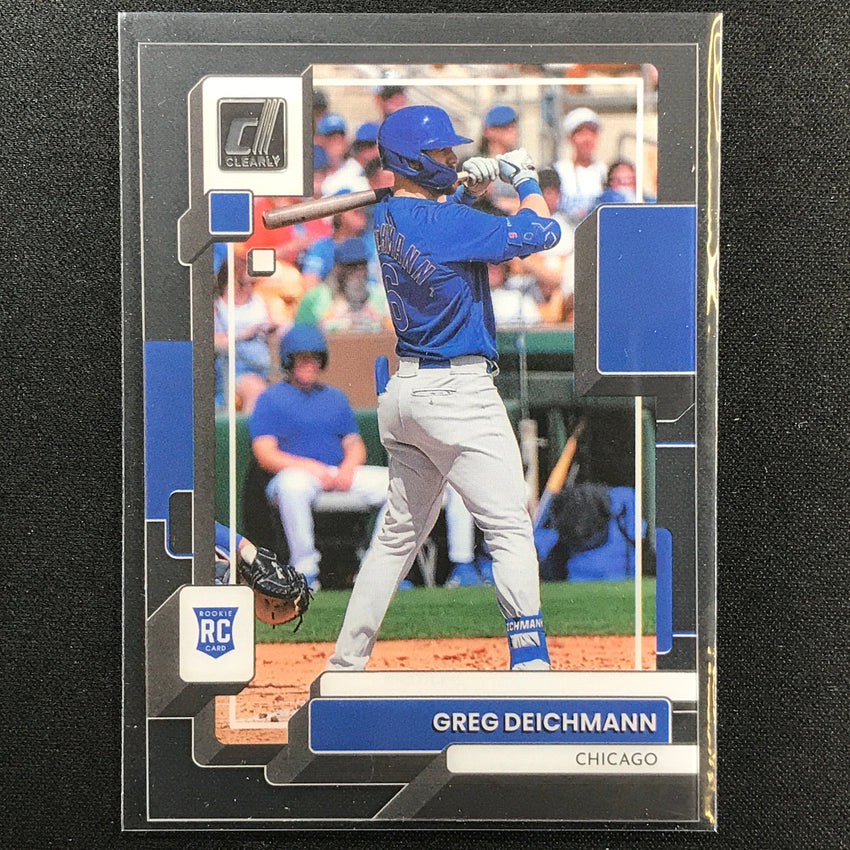 2022 Chronicles Greg Deichmann Clearly Donruss Rookie Base No 17