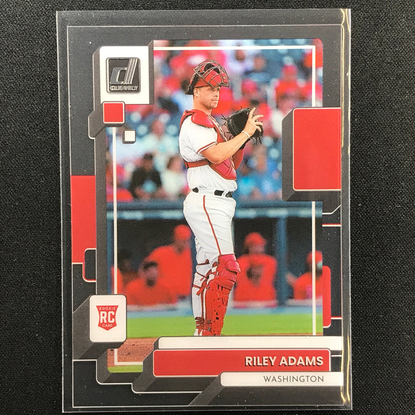 2022 Chronicles Riley Adams Clearly Donruss Rookie Base No 20
