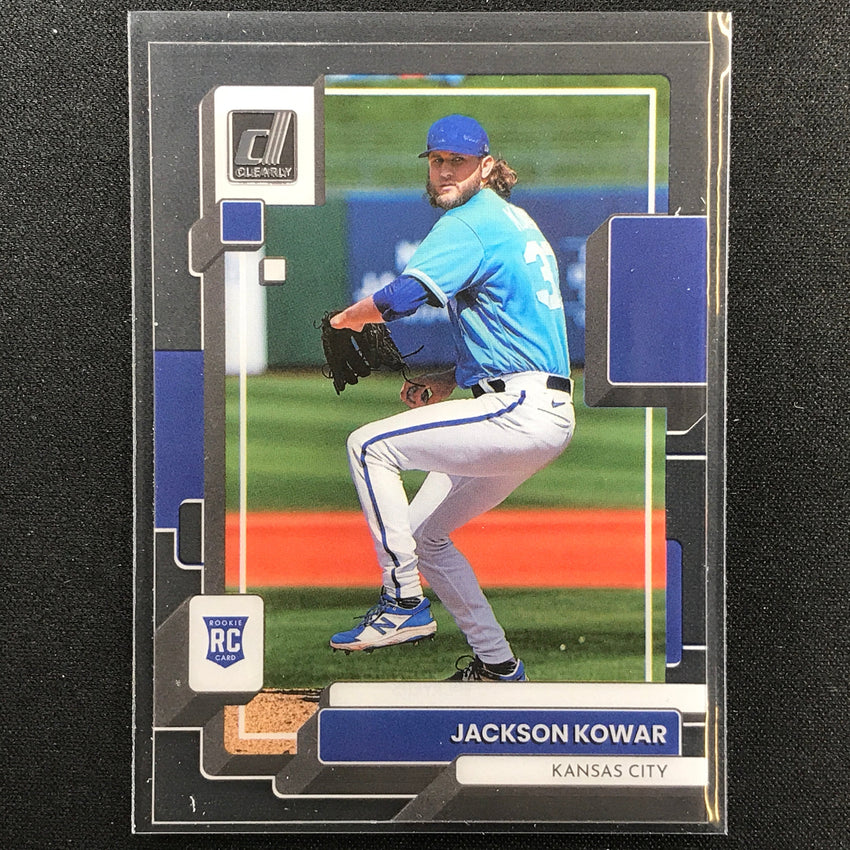 2022 Chronicles Jackson Kowar Clearly Donruss Rookie Base No 25