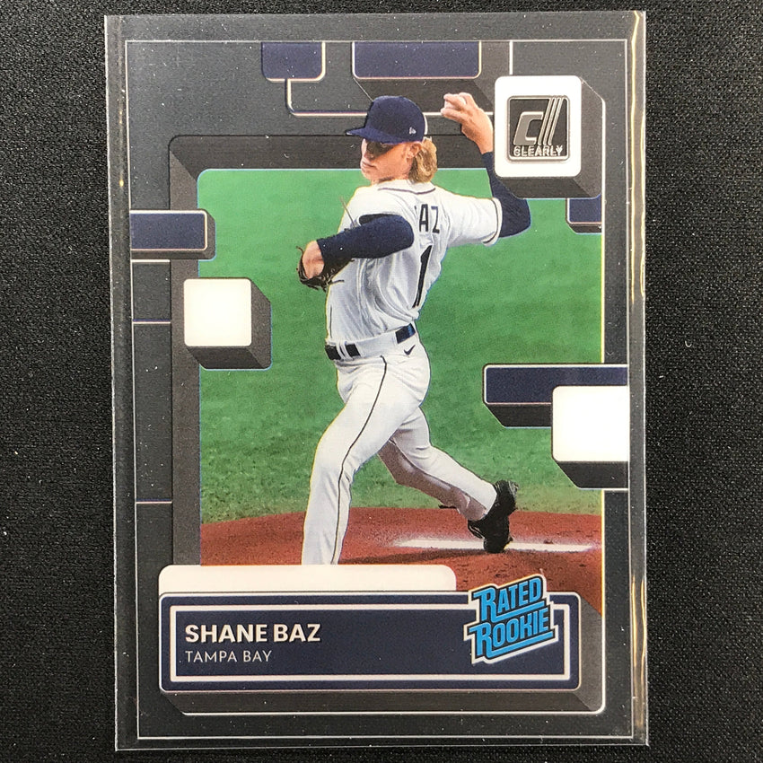 2022 Chronicles Shane Baz Clearly Donruss Rated Rookie Base No 54