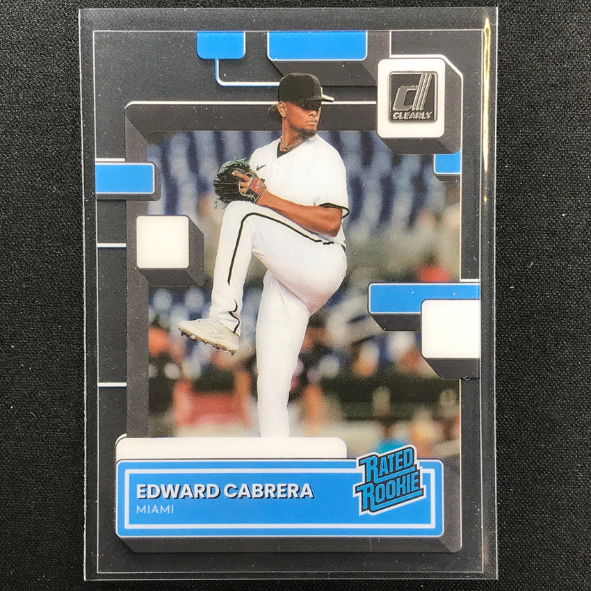 2022 Chronicles EDWARD CABRERA Clearly Donruss Rated Rookie Base #59