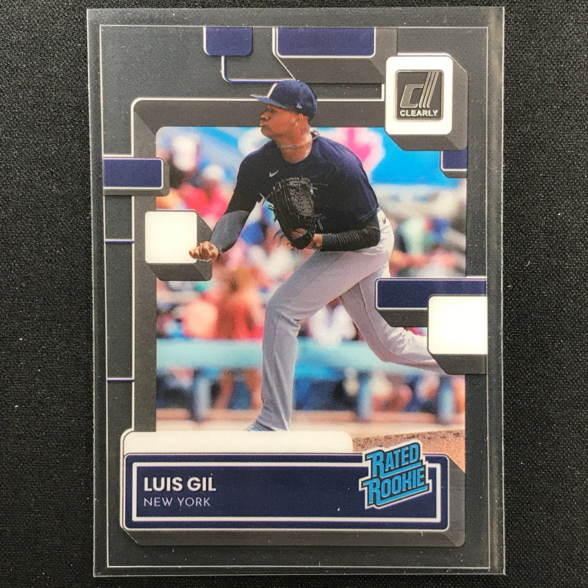 2022 Chronicles LUIS GIL Clearly Donruss Rated Rookie Base #63