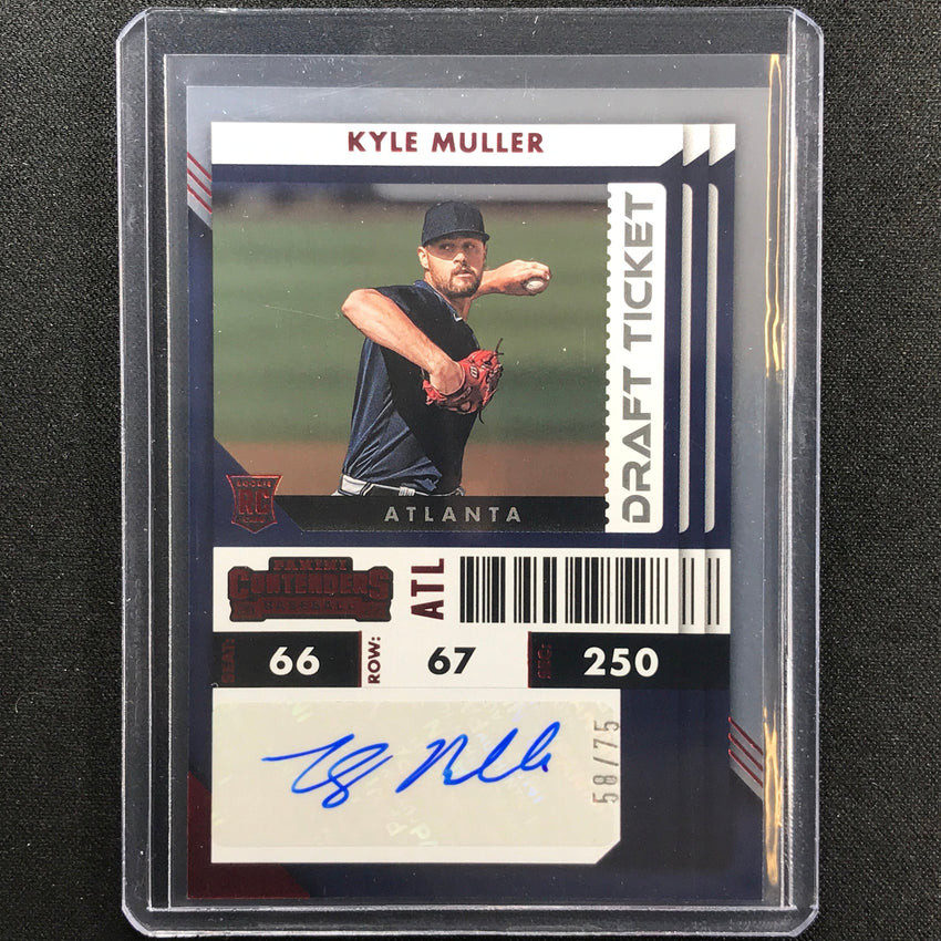 2022 Chronicles Kyle Muller Contenders Draft Ticket Rookie Auto Red 58/75