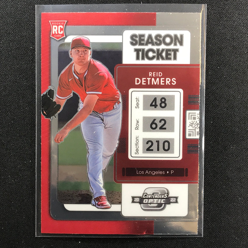 2022 Chronicles Reid Detmers Contenders Optic Rookie Base No 7