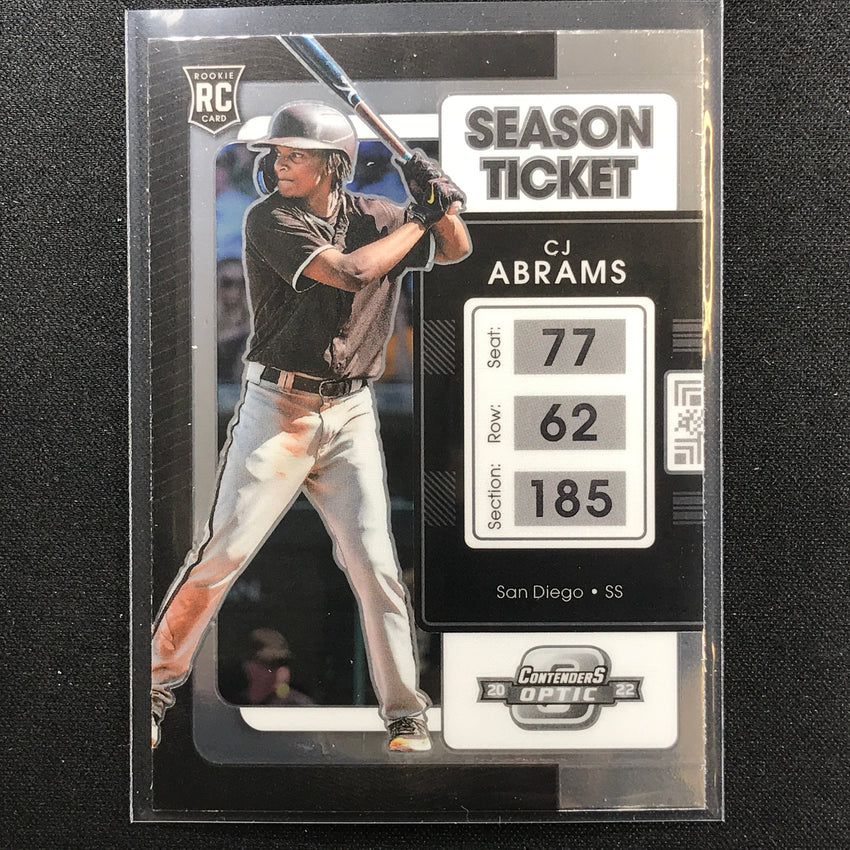 2022 Chronicles CJ ABRAMS Contenders Optic Rookie Base #12