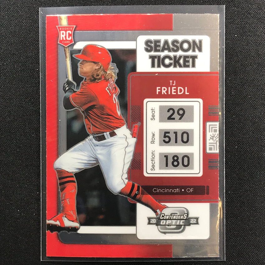 2022 Chronicles TJ FRIEDL Contenders Optic Rookie Base #16