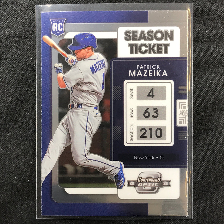 2022 Chronicles PATRICK MAZEIKA Contenders Optic Rookie Base #18