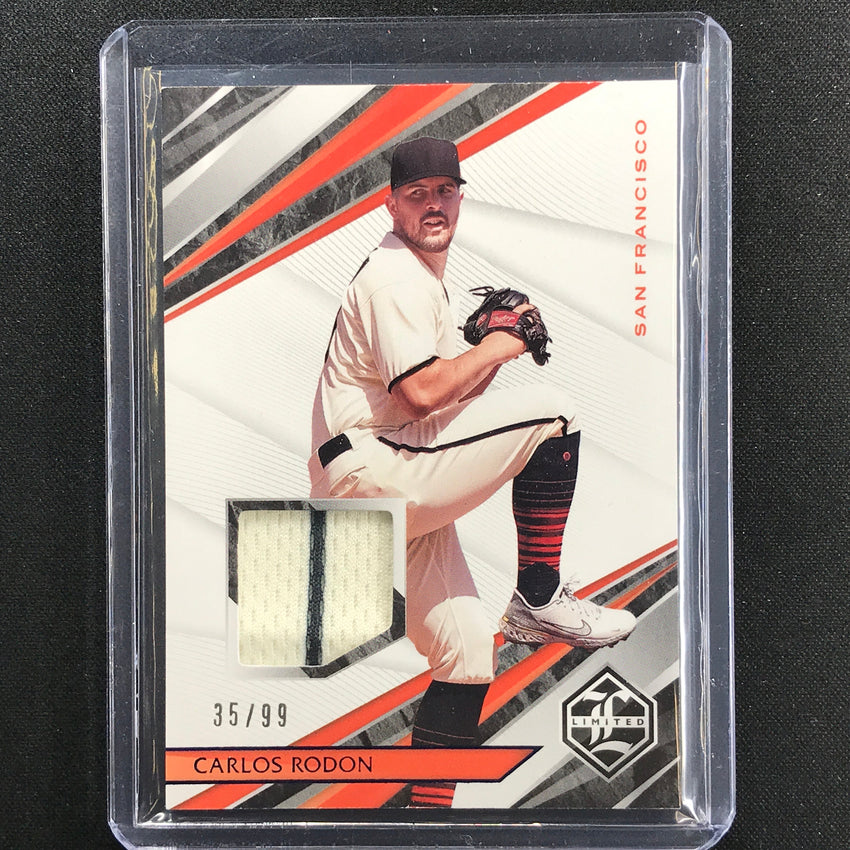 2022 Chronicles Carlos Rodon Limited Swatches Relic Blue 35/99