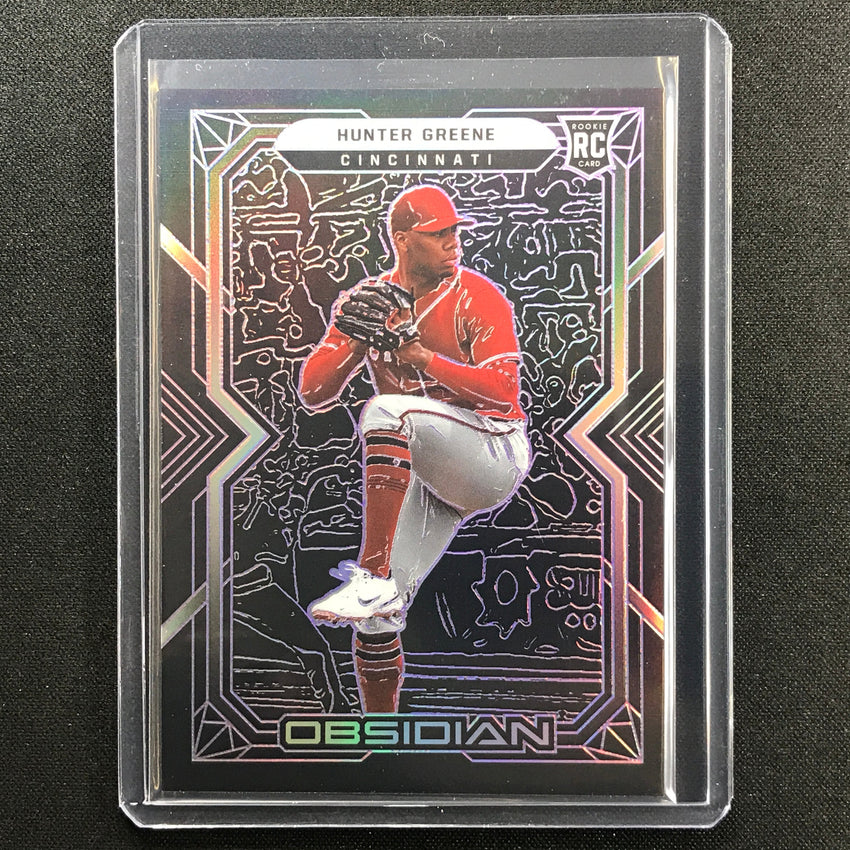 2022 Chronicles Hunter Greene Obsidian Electric Etch Rookie Purple 35/99