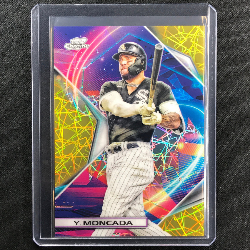 2022 Topps Cosmic Chrome Yoan Moncada Gold Interstellar 15/50