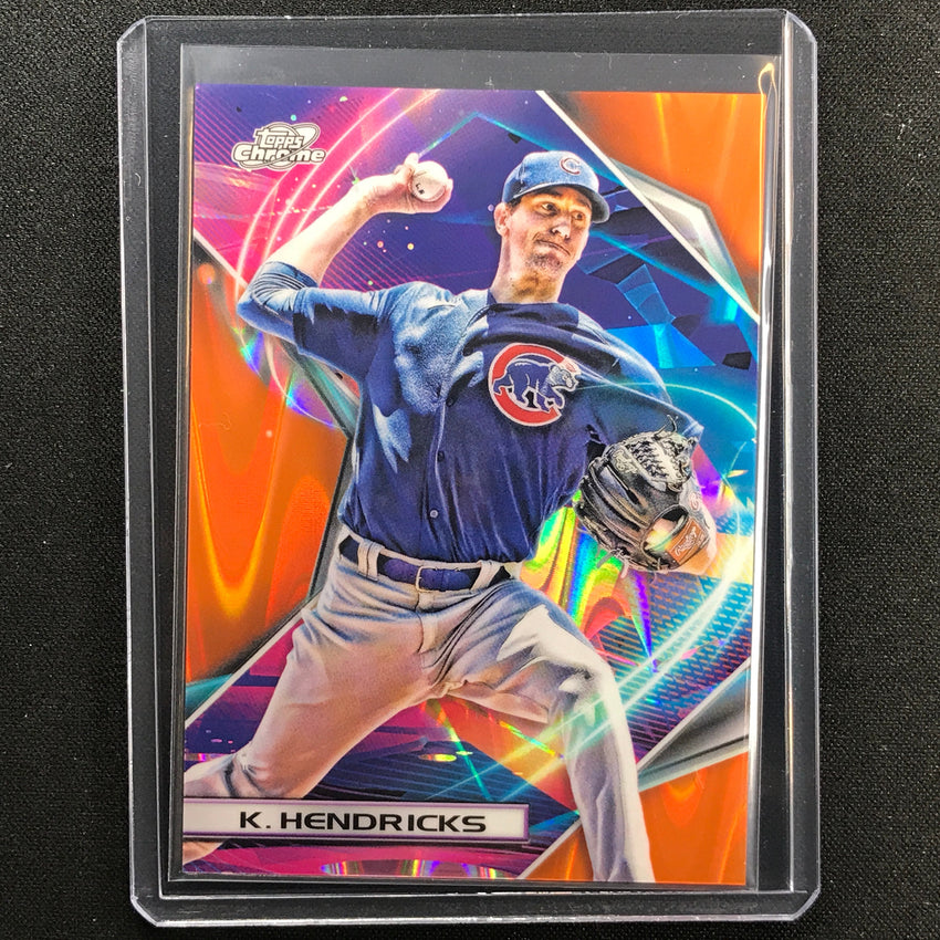 2022 Topps Cosmic Chrome Kyle Hendricks Orange Galactic 7/25