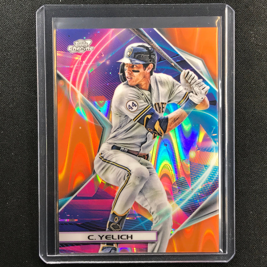 2022 Topps Cosmic Chrome Christian Yelich Orange Galactic 24/25