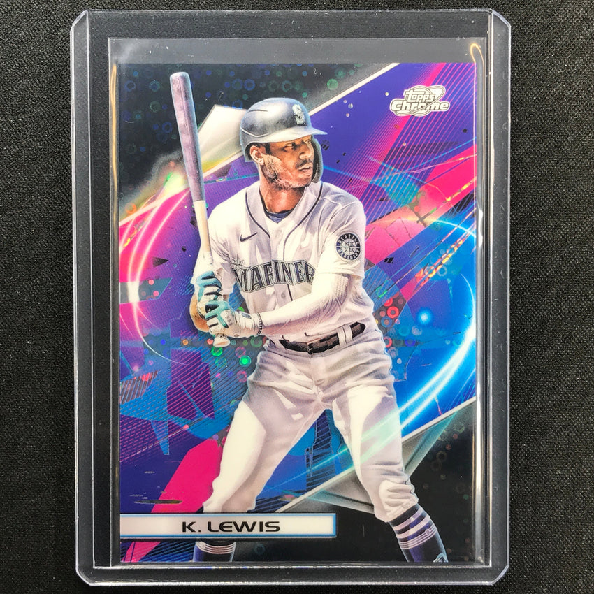 2022 Topps Cosmic Chrome Kyle Lewis Black Eclipse 1/10
