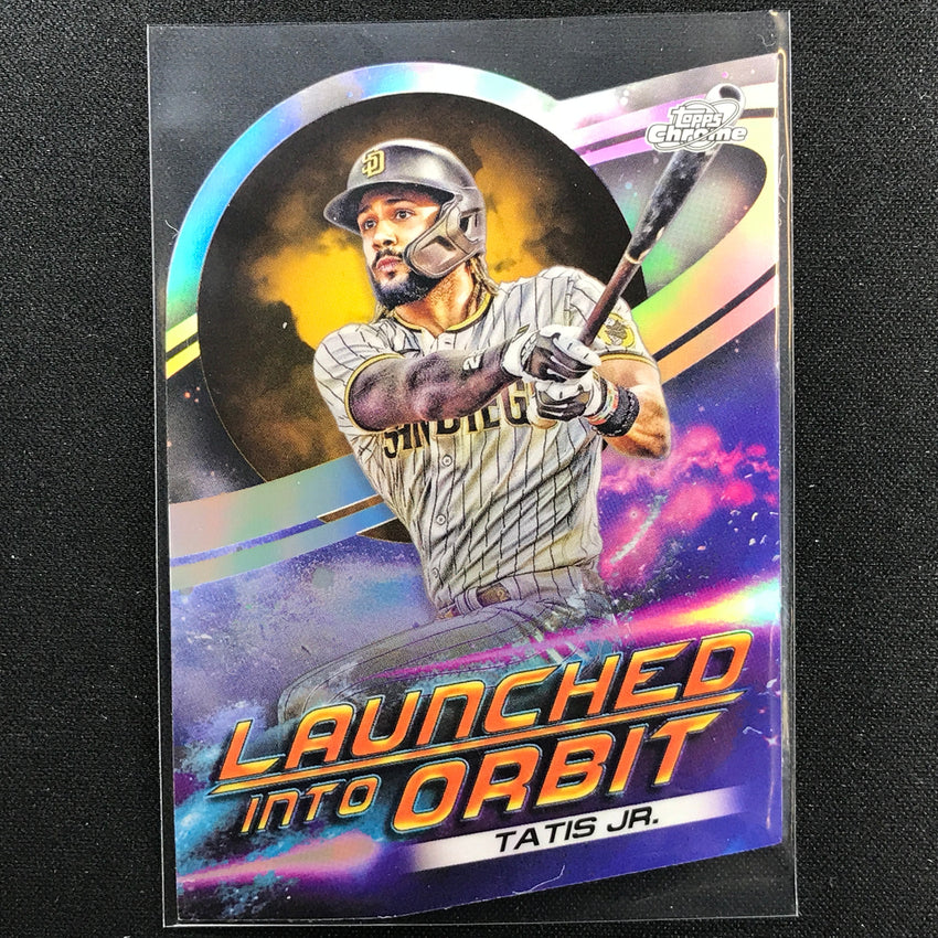 2022 Topps Cosmic Chrome Fernando Tatis Jr. Launched Into Orbit Die-cut No 1
