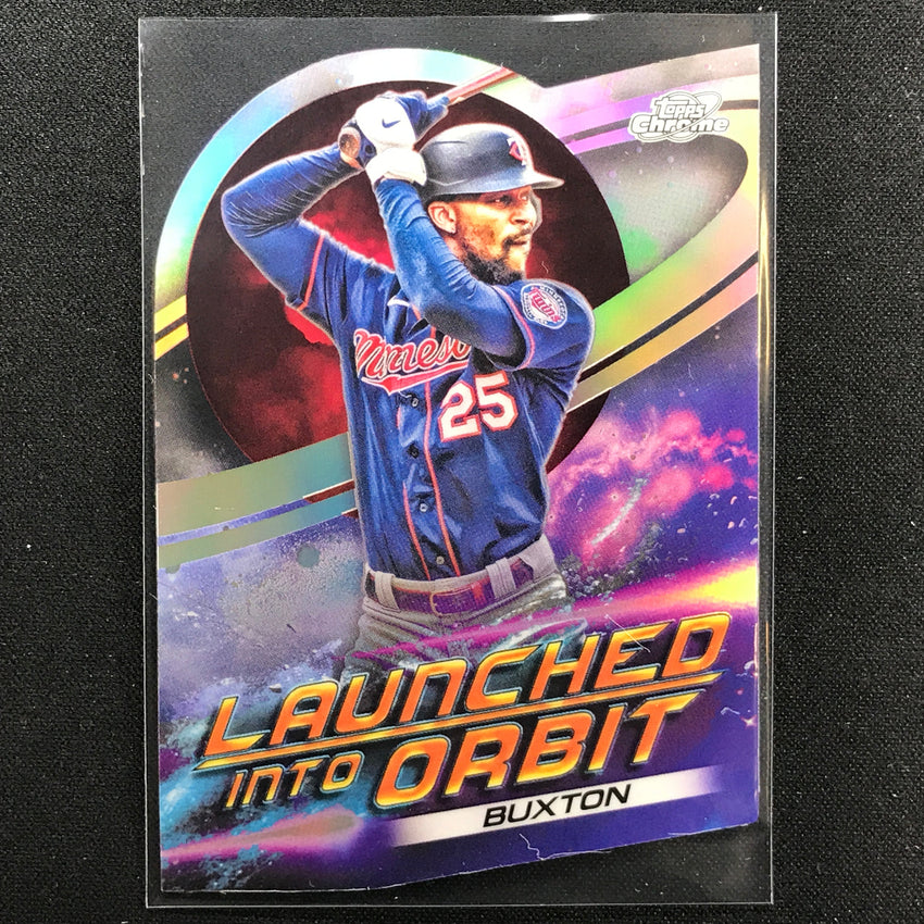 2022 Topps Cosmic Chrome BYRON BUXTON Launched Into Orbit Die-Cut #15