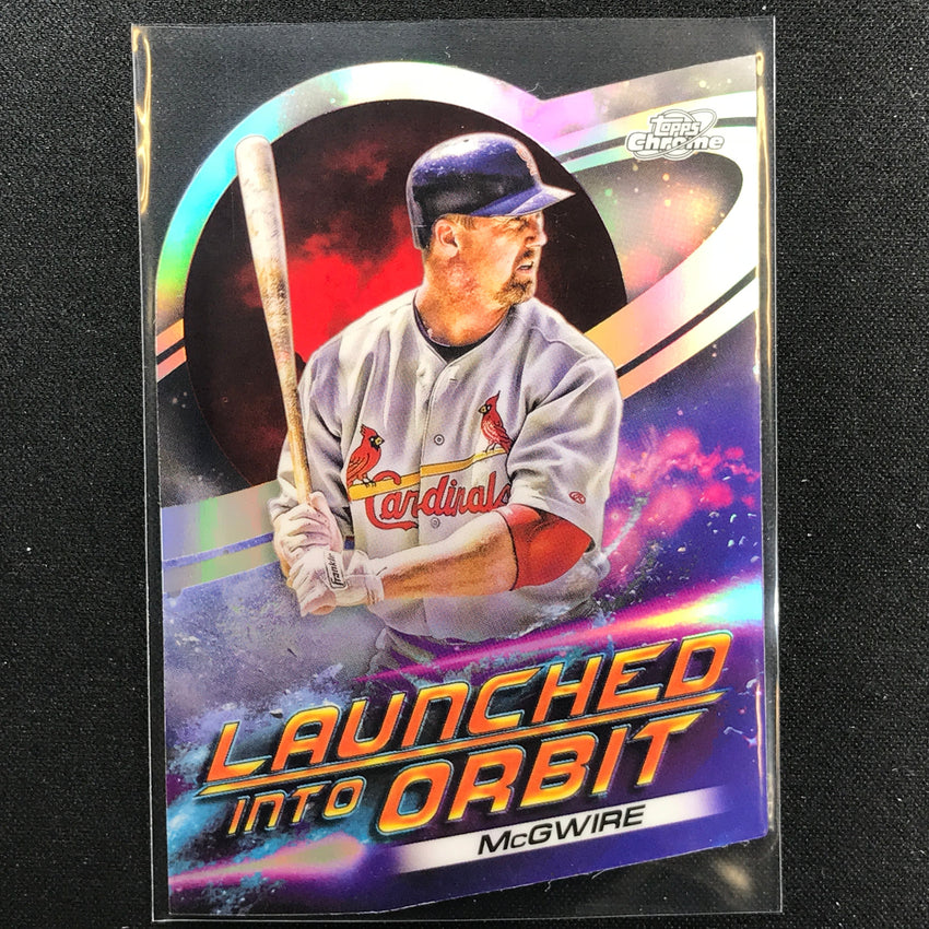 2022 Topps Cosmic Chrome Mark Mcgwire Launched Into Orbit Die-cut No 18