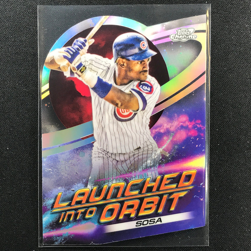 2022 Topps Cosmic Chrome SAMMY SOSA Launched Into Orbit Die-Cut #20