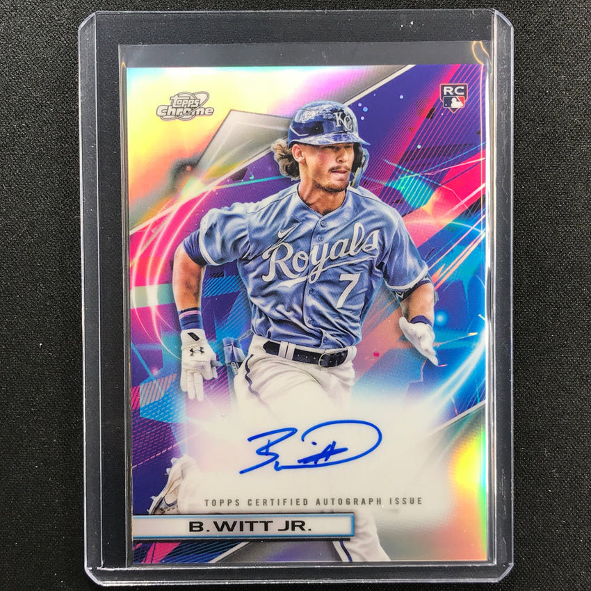 2022 Topps Cosmic Chrome Bobby Witt Jr. Rookie Refractor Auto No Bw