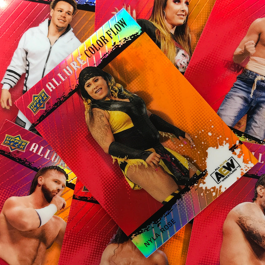 2022 Allure AEW Adam Cole Color Flow Red-orange No 35