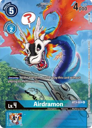 Airdramon Bt3-024 - 25th Special Memorial Pack Promo