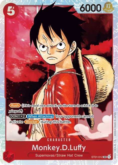 Monkey.D.Luffy - ST01-012 - Super Rare - Starter Deck 1 Straw Hat Crew Promo