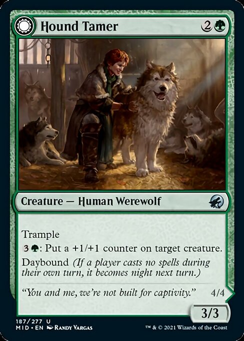 187Hound Tamer // Untamed Pup 187/277 Uncommon - Midnight Hunt