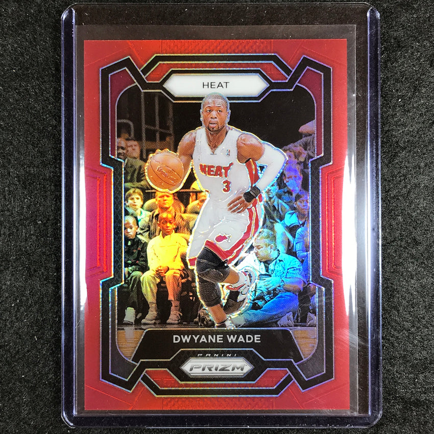 2023-24 Prizm Dwyane Wade Base Red 110/299 No 182