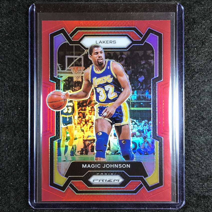 2023-24 Prizm Magic Johnson Base Red 189/299 No 185