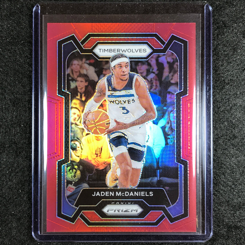 2023-24 Prizm Jaden Mcdaniels Base Red 240/299 No 238