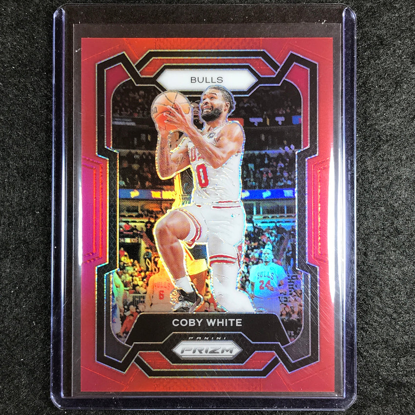 2023-24 Prizm Coby White Base Red 186/299 No 239
