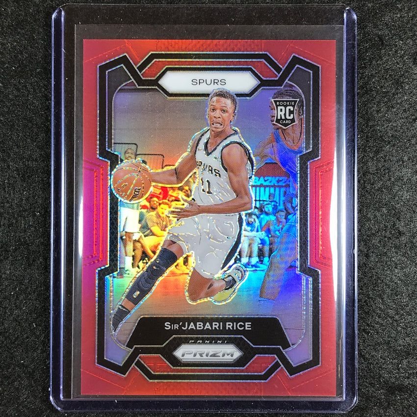 2023-24 Prizm Sirjabari Rice Rookie Base Red 185/299 #299