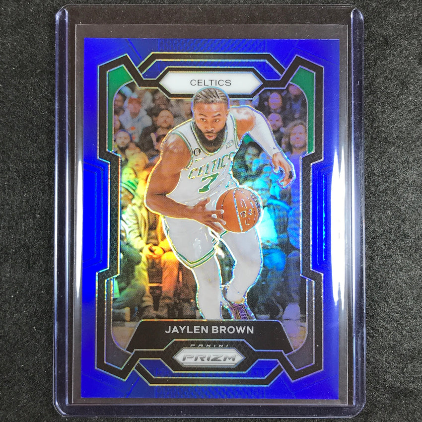 2023-24 Prizm Jaylen Brown Base Blue 78/199 #31