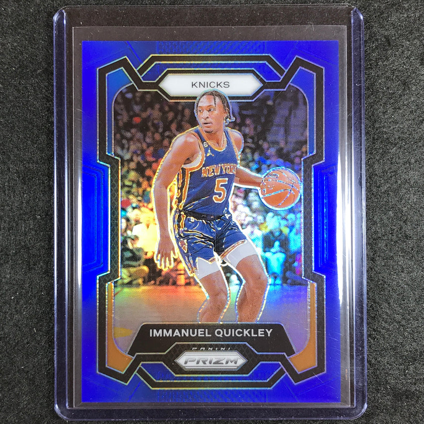 2023-24 Prizm Immanuel Quickley Base Blue 66/199 No 33