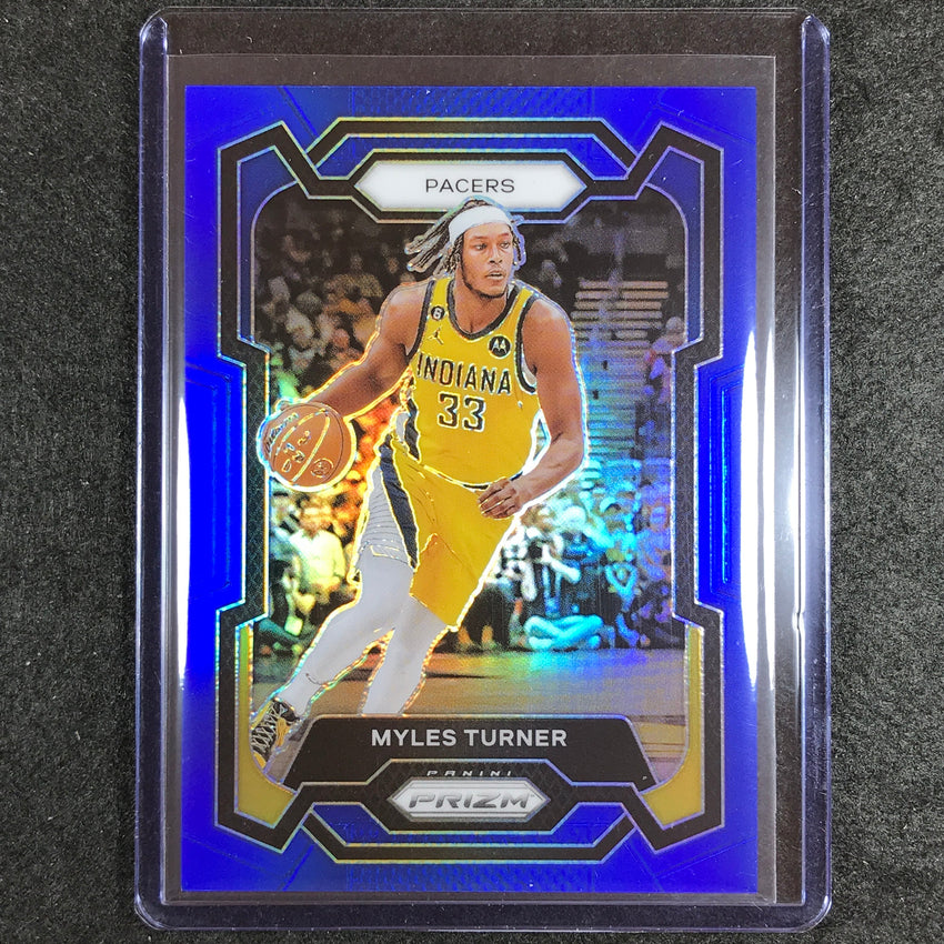 2023-24 Prizm Myles Turner Base Blue 88/199 No 34