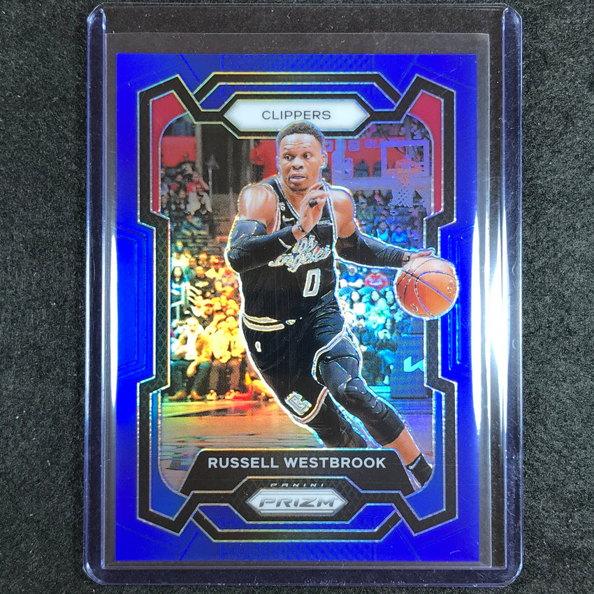 2023-24 Prizm Russell Westbrook Base Blue 6/199 No 39