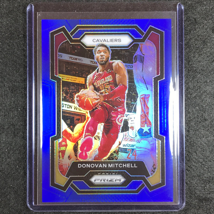 2023-24 Prizm Donovan Mitchell Base Blue 167/199 No 43