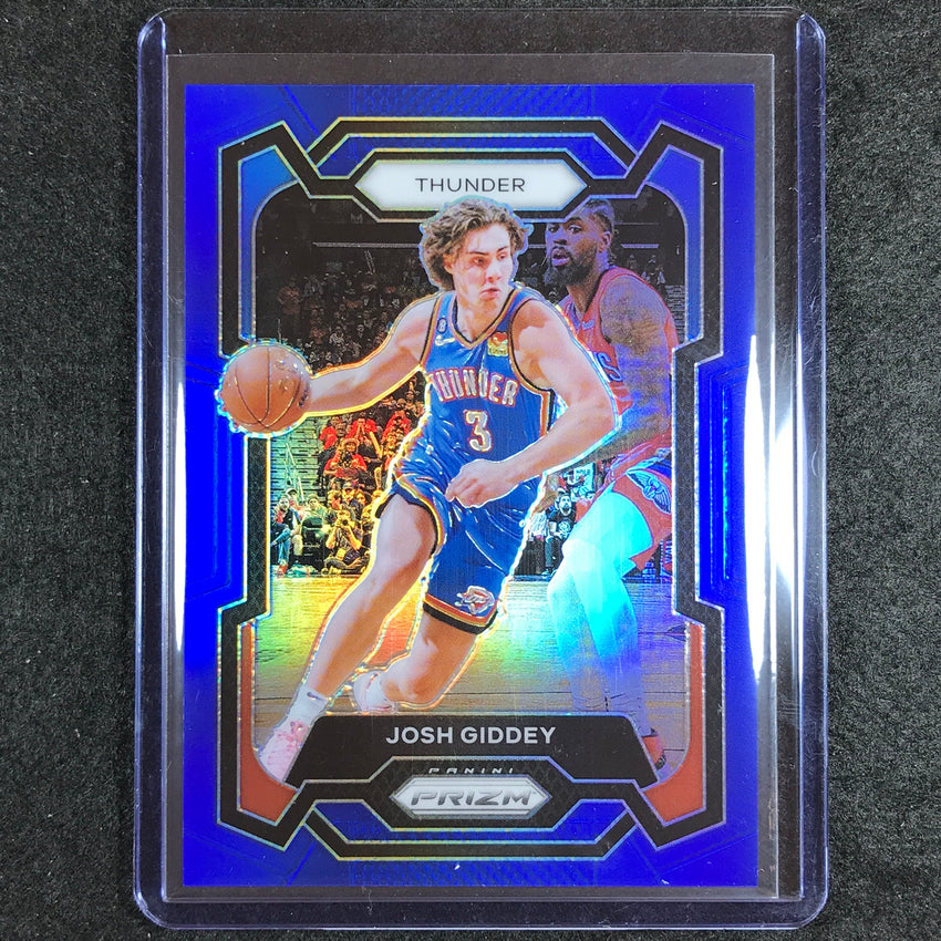 2023-24 Prizm Josh Giddey Base Blue 145/199 No 50