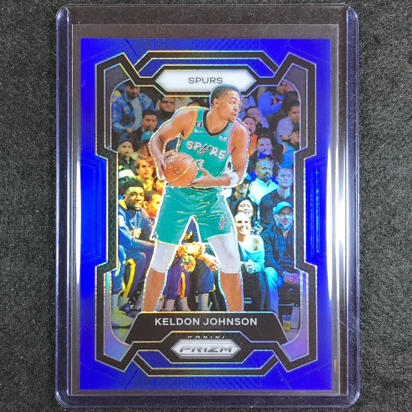 2023-24 Prizm Keldon Johnson Base Blue 10/199 #82
