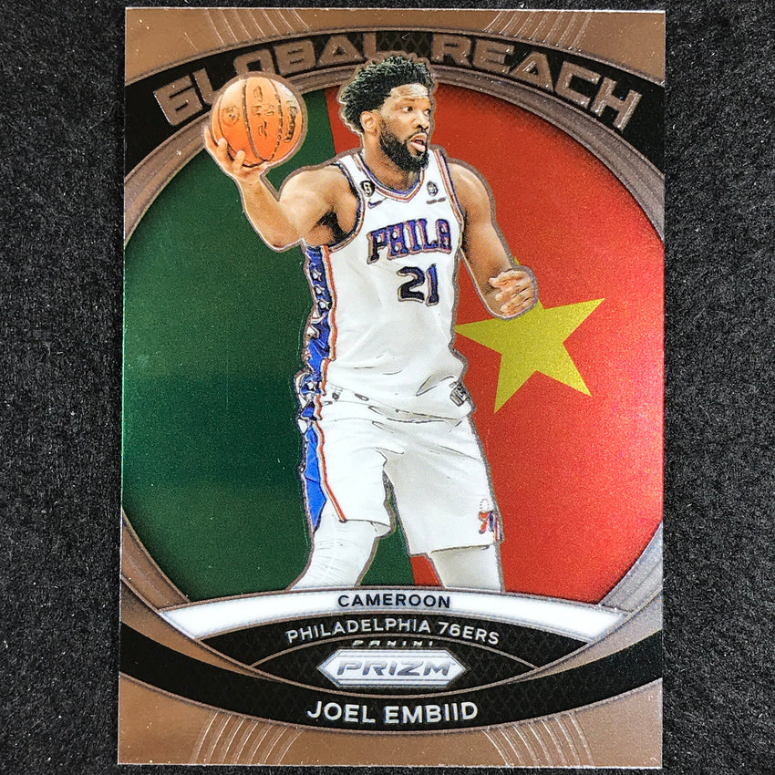 2023-24 Prizm Joel Embiid Global Reach Base #5