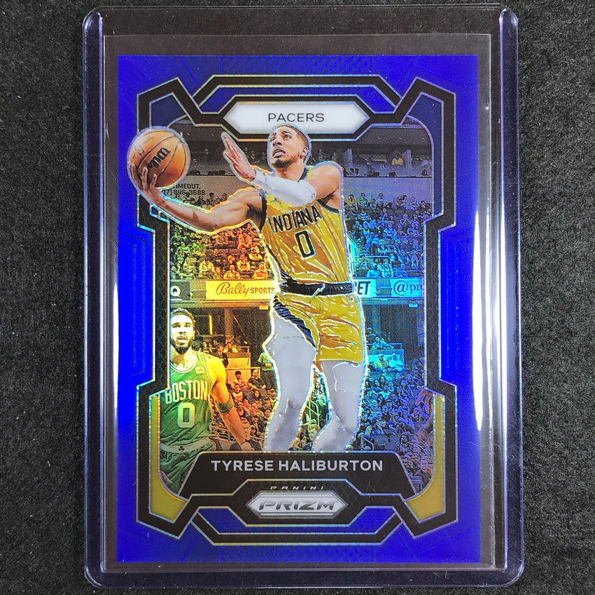 2023-24 Prizm Tyrese Haliburton Base Blue 116/199 No 102