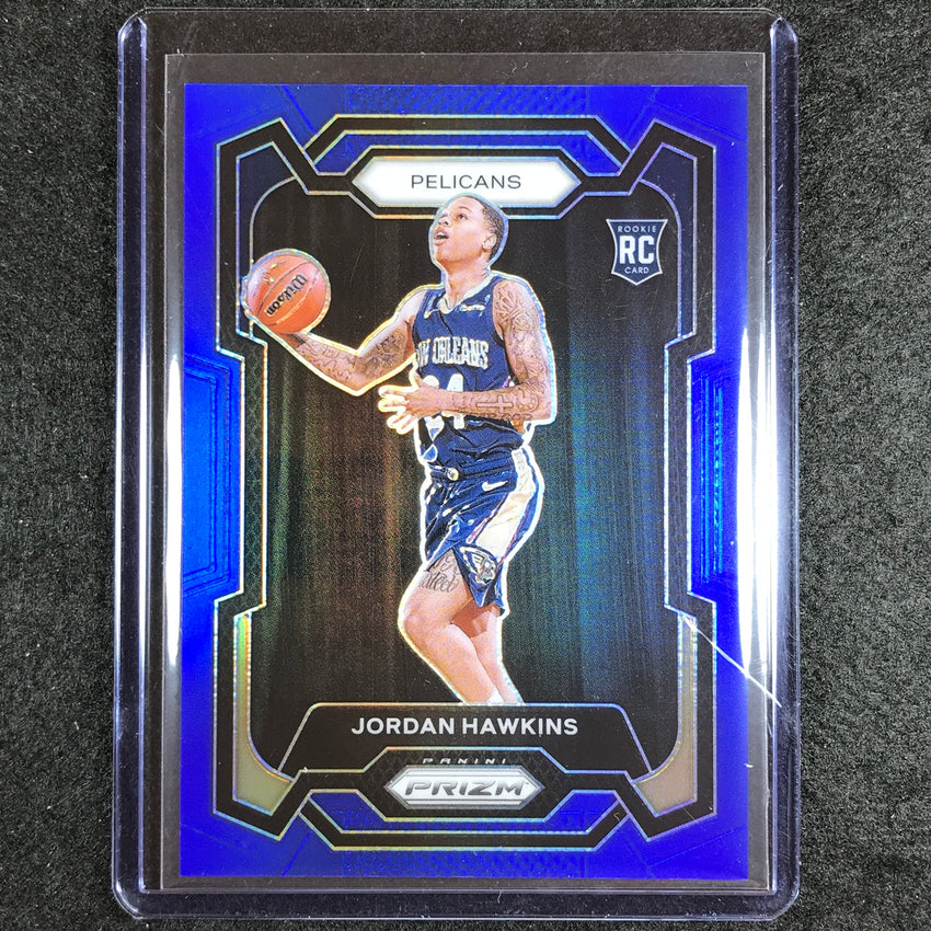 2023-24 Prizm Jordan Hawkins Rookie Base Blue 41/199 No 130